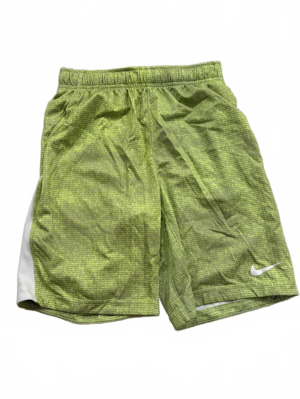 Nike Boys Large Yellow Green Dri-FIT Athletic Shorts
